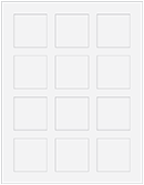 Soho Grey Soho Square Labels 2 x 2 (12 per sheet - 5 sheets per pack)
