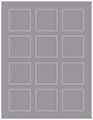 Pewter Soho Square Labels 2 x 2 (12 per sheet - 5 sheets per pack)