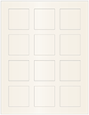 Pearlized Latte Soho Square Labels 2 x 2 (12 per sheet - 5 sheets per pack)