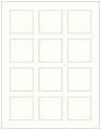 Pearlized White Soho Square Labels 2 x 2 (12 per sheet - 5 sheets per pack)