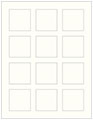 Pearlized White Soho Square Labels 2 x 2 (12 per sheet - 5 sheets per pack)