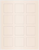 Nude Soho Square Labels 2 x 2 (12 per sheet - 5 sheets per pack)
