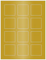 Rich Gold Soho Square Labels 2 x 2 (12 per sheet - 5 sheets per pack)