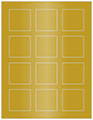 Rich Gold Soho Square Labels 2 x 2 (12 per sheet - 5 sheets per pack)