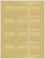 Gold Leaf Soho Square Labels 2 x 2 (12 per sheet - 5 sheets per pack)