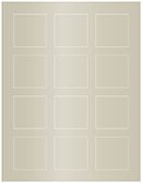 Gold Leaf Soho Square Labels 2 x 2 (12 per sheet - 5 sheets per pack)
