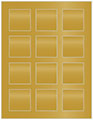 Antique Gold Soho Square Labels 2 x 2 (12 per sheet - 5 sheets per pack)