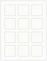Crystal Soho Square Labels 2 x 2 (12 per sheet - 5 sheets per pack)