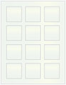 Metallic Aquamarine Soho Square Labels 2 x 2 (12 per sheet - 5 sheets per pack)
