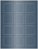 Iris Blue Soho Square Labels 2 x 2 (12 per sheet - 5 sheets per pack)