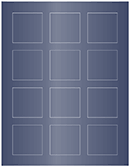 Blue Satin Soho Square Labels 2 x 2 (12 per sheet - 5 sheets per pack)