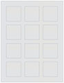 Silver Soho Square Labels 2 x 2 (12 per sheet - 5 sheets per pack)