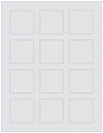 Silver Soho Square Labels 2 x 2 (12 per sheet - 5 sheets per pack)