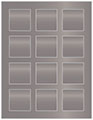 Ash Soho Square Labels 2 x 2 (12 per sheet - 5 sheets per pack)