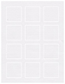 Linen Solar White Soho Square Labels 2 x 2 (12 per sheet - 5 sheets per pack)
