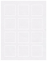 Linen Solar White Soho Square Labels 2 x 2 (12 per sheet - 5 sheets per pack)