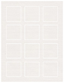 Linen Natural White Soho Square Labels 2 x 2 (12 per sheet - 5 sheets per pack)