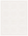Linen Natural White Soho Square Labels 2 x 2 (12 per sheet - 5 sheets per pack)
