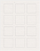 Linen Natural White Soho Square Labels 2 x 2 (12 per sheet - 5 sheets per pack)
