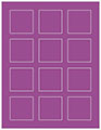 Plum Punch Soho Square Labels 2 x 2 (12 per sheet - 5 sheets per pack)