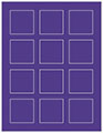 Indigo Soho Square Labels 2 x 2 (12 per sheet - 5 sheets per pack)