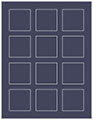 Cobalt Soho Square Labels 2 x 2 (12 per sheet - 5 sheets per pack)