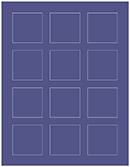 Sapphire Soho Square Labels 2 x 2 (12 per sheet - 5 sheets per pack)