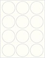 Textured Bianco Soho Round Labels Style B5