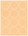 Peach Soho Round Labels Style B5