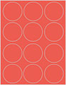 Coral Soho Round Labels Style B5