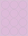 Purple Lace Soho Round Labels Style B5