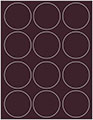 Eggplant Soho Round Labels Style B5