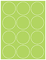 Citrus Green Soho Round Labels Style B5