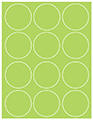 Citrus Green Soho Round Labels Style B5