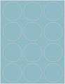 Textured Aquamarine Soho Round Labels Style B5