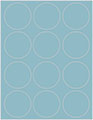 Textured Aquamarine Soho Round Labels Style B5