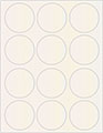 White Gold Soho Round Labels Style B5