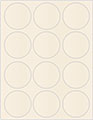 Pearlized Latte Soho Round Labels Style B5
