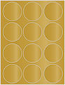 Antique Gold Soho Round Labels Style B5