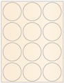 Coral Soho Round Labels Style B5