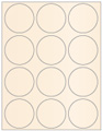 Coral Soho Round Labels Style B5