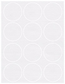 Linen Solar White Soho Round Labels Style B5