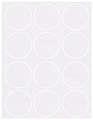 Linen Solar White Soho Round Labels Style B5