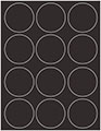 Linen Black Soho Round Labels Style B5