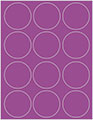 Plum Punch Soho Round Labels Style B5