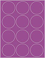 Plum Punch Soho Round Labels Style B5