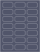 Blazer Blue Exacto Labels - Notch 2 1/4 x 1 1/8 - 21 Labels/Sh - 5 Sh/Pk