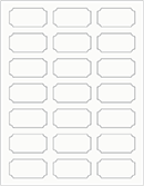 Quartz Exacto Labels - Notch 2 1/4 x 1 1/8 - 21 Labels/Sh - 5 Sh/Pk