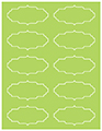 Citrus Green Soho Victorian Labels Style B2