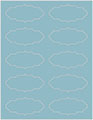 Textured Aquamarine Soho Victorian Labels Style B2